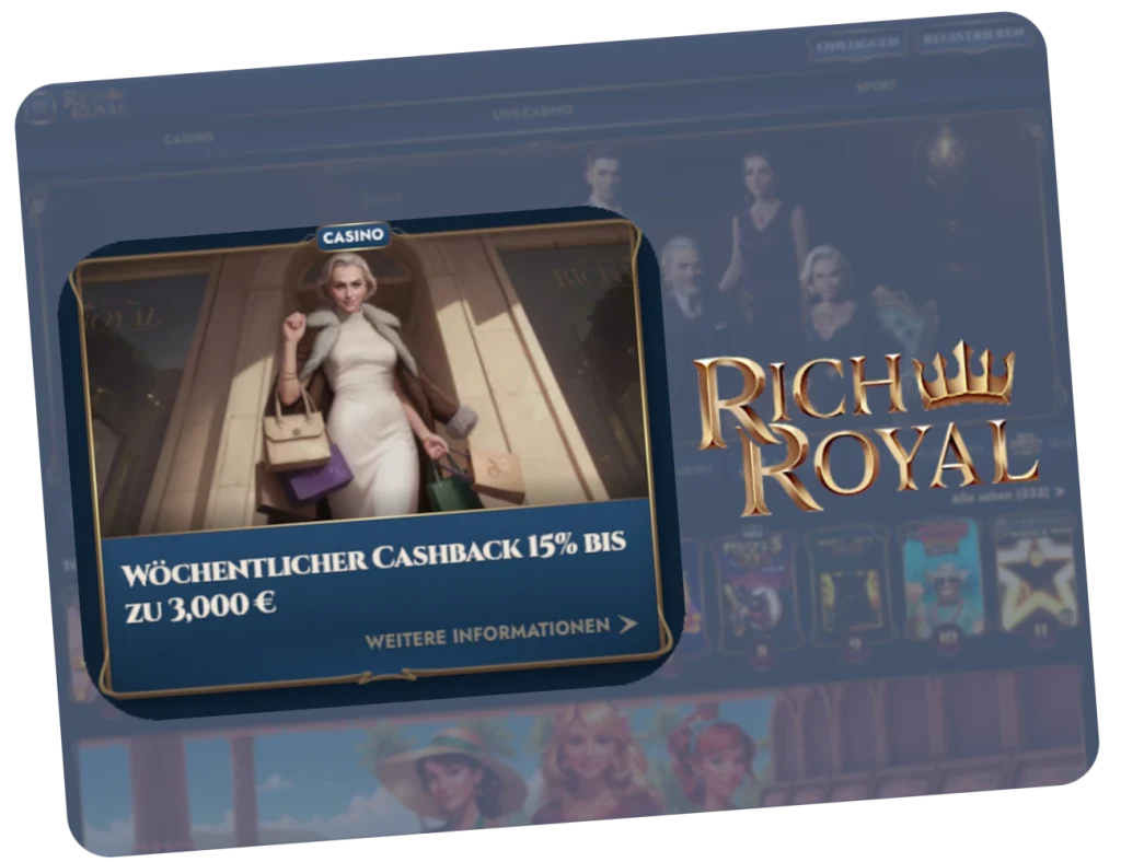 Online Casino Rich Royal Boni