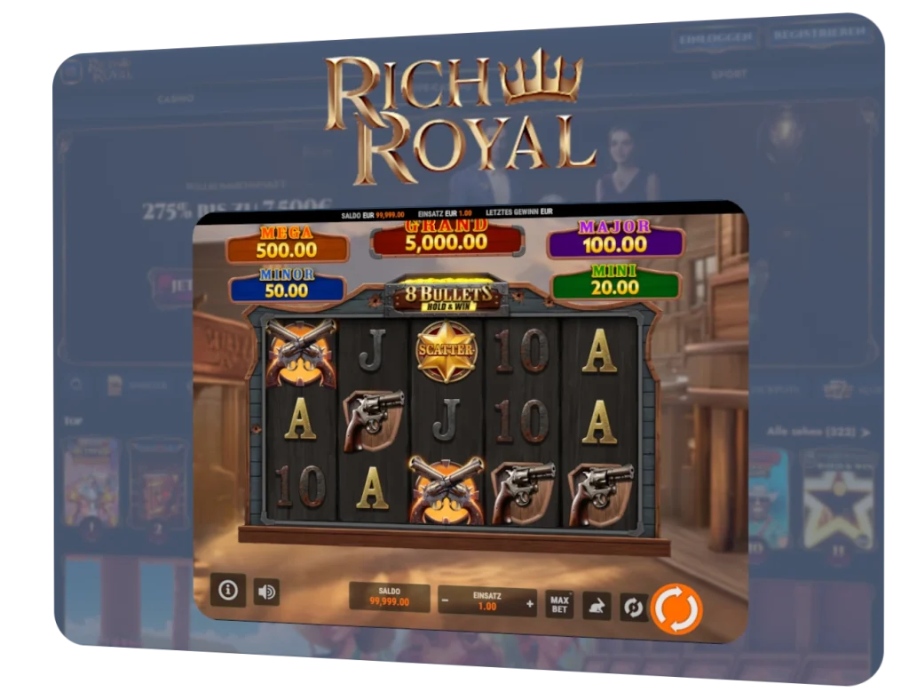 Spielablauf des RichRoyal Online Slots